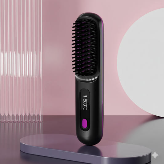 2 In 1 Straight Hair Comb Wireless Hair Straightener Brush