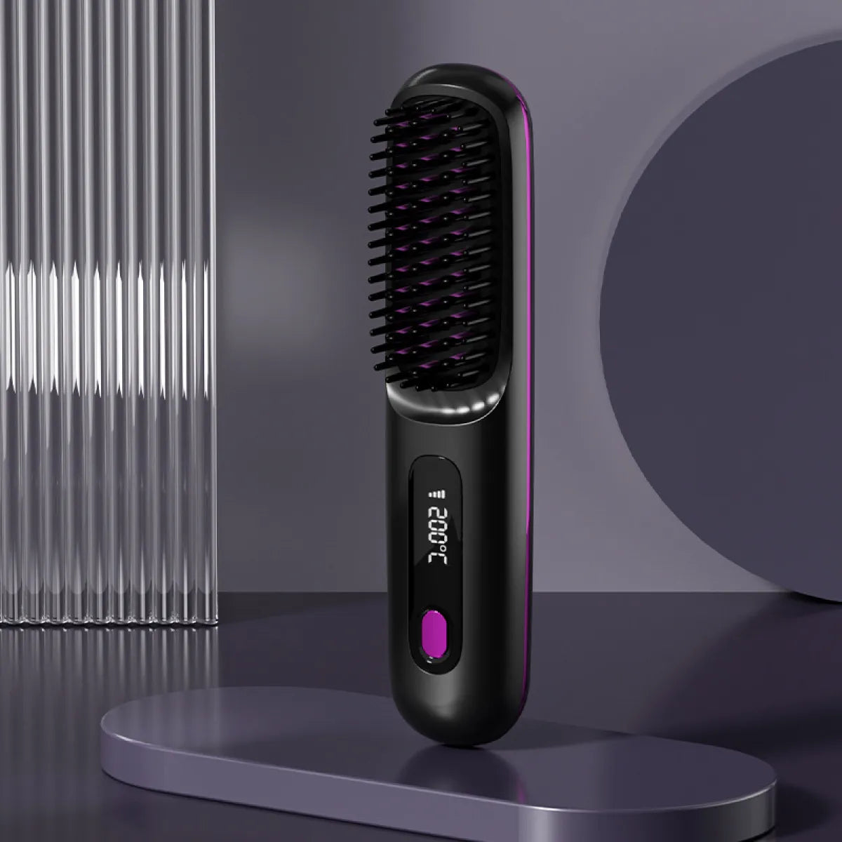 2 In 1 Straight Hair Comb Wireless Hair Straightener Brush