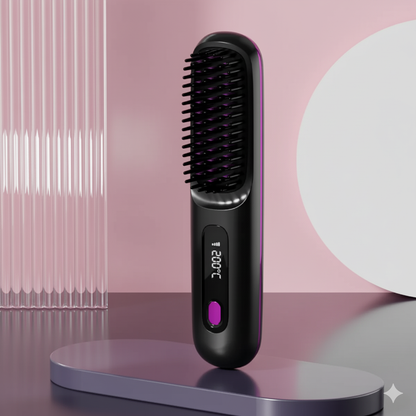 2 In 1 Straight Hair Comb Wireless Hair Straightener Brush